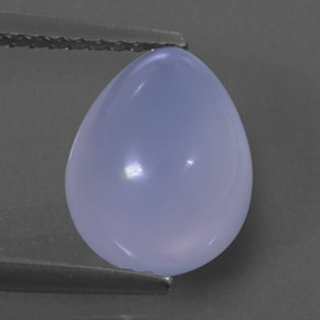 Calcédoine bleue naturelle transparent, 2,75 ct, transparent / translucide
