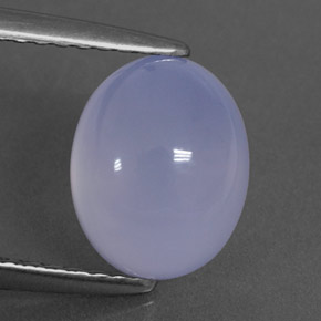 Calcédoine bleue naturelle transparent, 2,27 ct, transparent / translucide