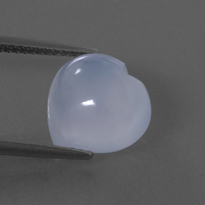 Calcédoine bleue naturelle transparent, 4,95 ct, transparent / translucide