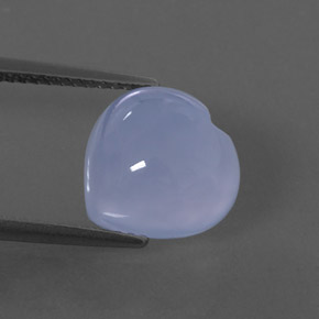 Calcédoine bleue naturelle transparent, 4,98 ct, transparent / translucide