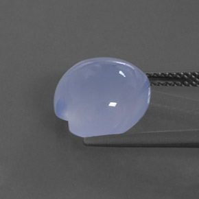Calcédoine bleue naturelle transparent, 4,98 ct, transparent / translucide