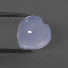 Calcédoine bleue naturelle transparent, 4,16 ct, transparent / translucide