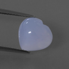 Calcédoine bleue naturelle transparent, 4,52 ct, transparent / translucide