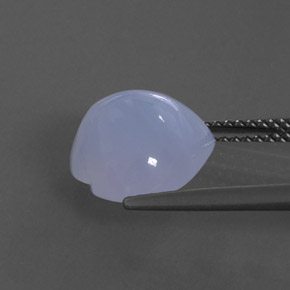 Calcédoine bleue naturelle transparent, 4,52 ct, transparent / translucide