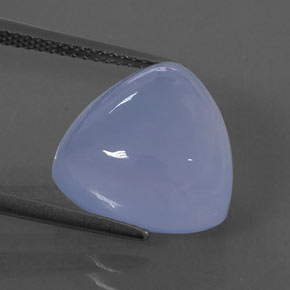 Calcédoine bleue naturelle transparent, 9,54 ct, transparent / translucide