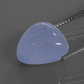 Calcédoine bleue naturelle transparent, 9,54 ct, transparent / translucide