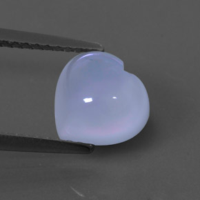 Calcédoine bleue naturelle transparent, 2,25 ct, transparent / translucide