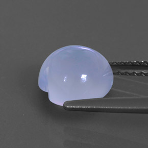 Calcédoine bleue naturelle transparent, 2,25 ct, transparent / translucide