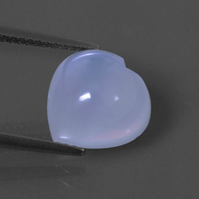 Calcédoine bleue naturelle transparent, 4,77 ct, transparent / translucide