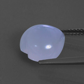 Calcédoine bleue naturelle transparent, 4,77 ct, transparent / translucide