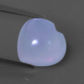 Calcédoine violet naturelle transparent, 4,12 ct, transparent / translucide