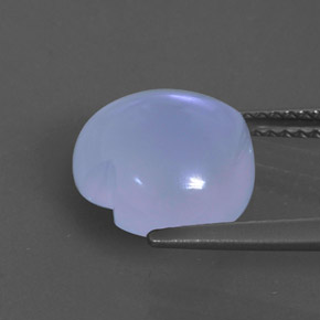 Calcédoine violet naturelle transparent, 4,12 ct, transparent / translucide