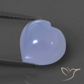 Calcédoine violet naturelle transparent, 3,79 ct, transparent / translucide