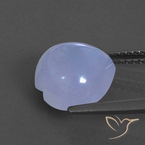 Calcédoine violet naturelle transparent, 3,79 ct, transparent / translucide