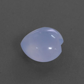 Calcédoine bleue naturelle transparent, 2,03 ct, transparent / translucide