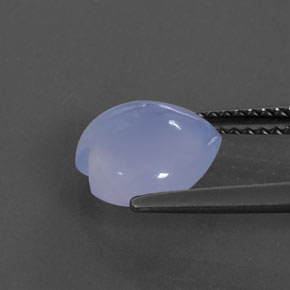 Calcédoine bleue naturelle transparent, 2,03 ct, transparent / translucide