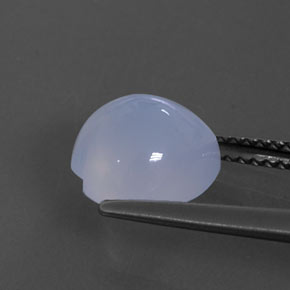 Calcédoine bleue naturelle transparent, 2,88 ct, transparent / translucide