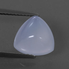 Calcédoine bleue naturelle transparent, 3,44 ct, transparent / translucide