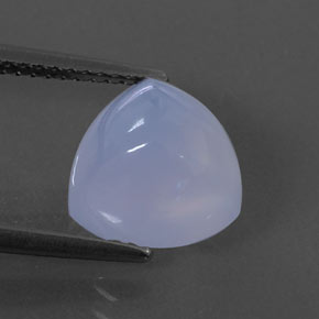 Calcédoine bleue naturelle transparent, 3,86 ct, transparent / translucide