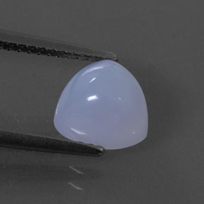 Calcédoine bleue naturelle transparent, 2,25 ct, transparent / translucide
