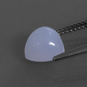 Calcédoine bleue naturelle transparent, 2,25 ct, transparent / translucide