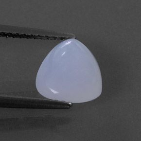 Calcédoine bleue naturelle transparent, 2,15 ct, transparent / translucide