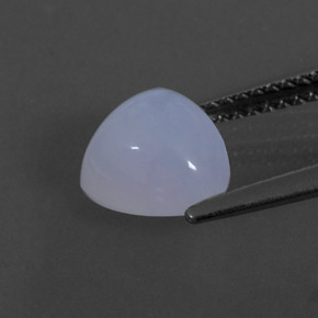 Calcédoine bleue naturelle transparent, 2,15 ct, transparent / translucide