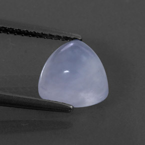 Calcédoine bleue naturelle transparent, 1,74 ct, transparent / translucide