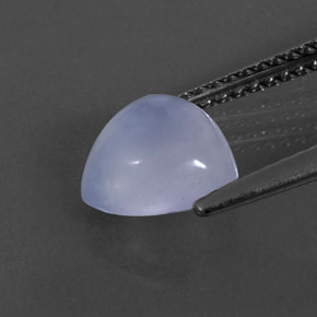 Calcédoine bleue naturelle transparent, 1,74 ct, transparent / translucide