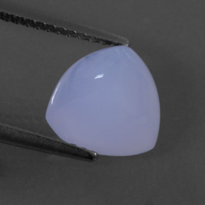 Calcédoine bleue naturelle transparent, 3,32 ct, transparent / translucide