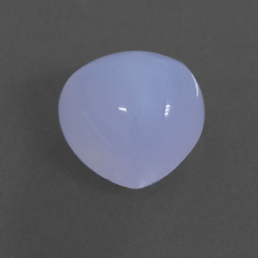 Calcédoine bleue naturelle transparent, 3,32 ct, transparent / translucide