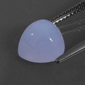 Calcédoine bleue naturelle transparent, 3,32 ct, transparent / translucide