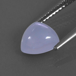 Calcédoine bleue naturelle transparent, 1,69 ct, transparent / translucide