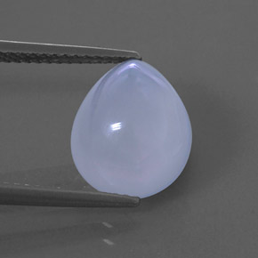 Calcédoine bleue naturelle transparent, 4,94 ct, transparent / translucide