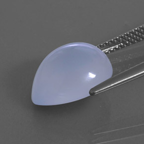 Calcédoine bleue naturelle transparent, 4,94 ct, transparent / translucide