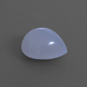 Calcédoine bleue naturelle transparent, 3,45 ct, transparent / translucide