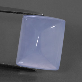 Calcédoine bleue naturelle transparent, 8,83 ct, transparent / translucide