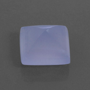 Calcédoine bleue naturelle transparent, 5,68 ct, transparent / translucide