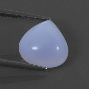 Calcédoine violet naturelle transparent, 5,61 ct, transparent / translucide