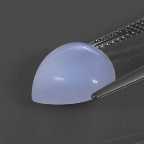 Calcédoine violet naturelle transparent, 5,61 ct, transparent / translucide