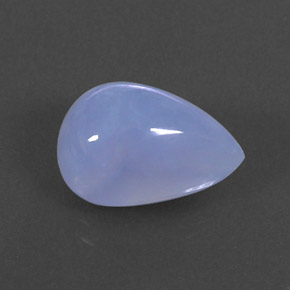 Calcédoine bleue naturelle transparent, 5,49 ct, transparent / translucide