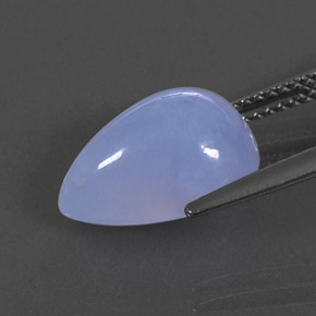 Calcédoine bleue naturelle transparent, 5,49 ct, transparent / translucide
