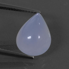 Calcédoine bleue naturelle transparent, 5,59 ct, transparent / translucide