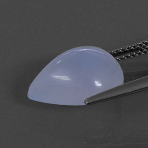 Calcédoine bleue naturelle transparent, 5,59 ct, transparent / translucide