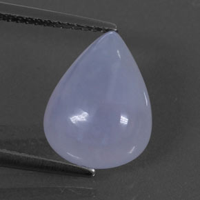 Calcédoine bleue naturelle transparent, 4,72 ct, transparent / translucide