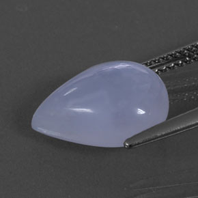 Calcédoine bleue naturelle transparent, 4,72 ct, transparent / translucide
