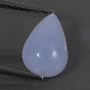 Calcédoine bleue naturelle transparent, 4,73 ct, transparent / translucide