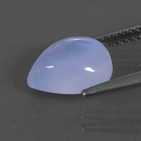 Calcédoine bleue naturelle transparent, 2,58 ct, transparent / translucide