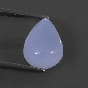 Calcédoine bleue naturelle transparent, 4,53 ct, transparent / translucide