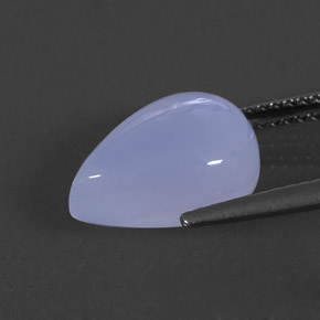 Calcédoine bleue naturelle transparent, 4,53 ct, transparent / translucide